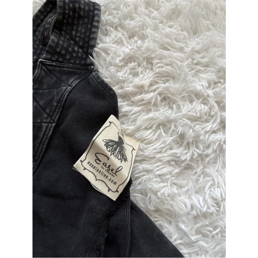 easel Black Washed Overalls - Picture 2 of 8